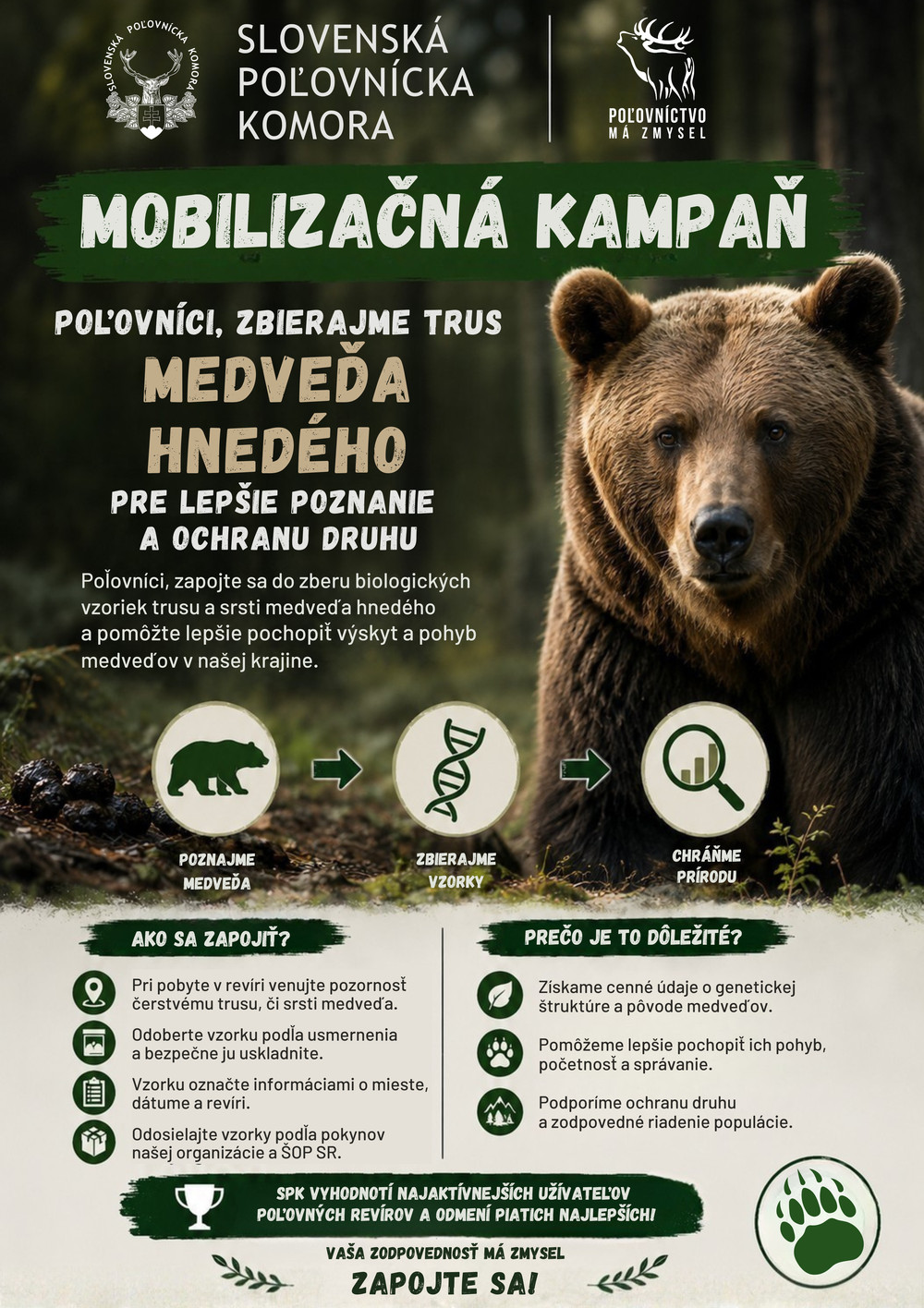 Mobilizačná kampaň - medveď hnedý